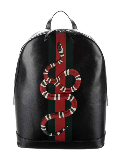 gucci web and kingsnake backpack black green red white cheap|gucci backpacks.